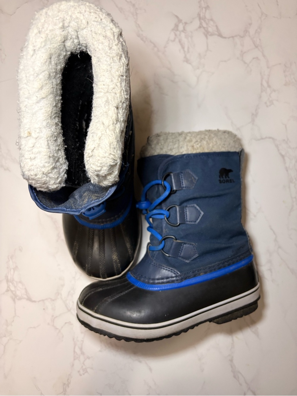 SOREL Yoot Pac Nylon Waterproof Winter Boots in Collegiate Navy/Super Blue